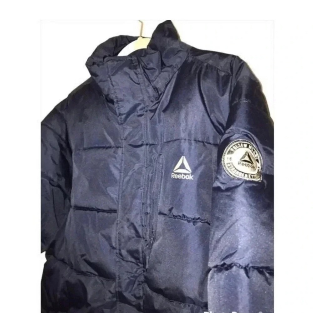 NWT Reebok Men’s Heavyweight Insulated Puffer Hoodless Coat Size Large - Picture 8 of 10